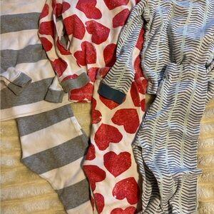 Cozy Kids Pajama Set with Hearts and Stripes